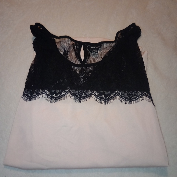 Torrid Satin Lace Short Sleeve Blouse - Picture 2 of 2